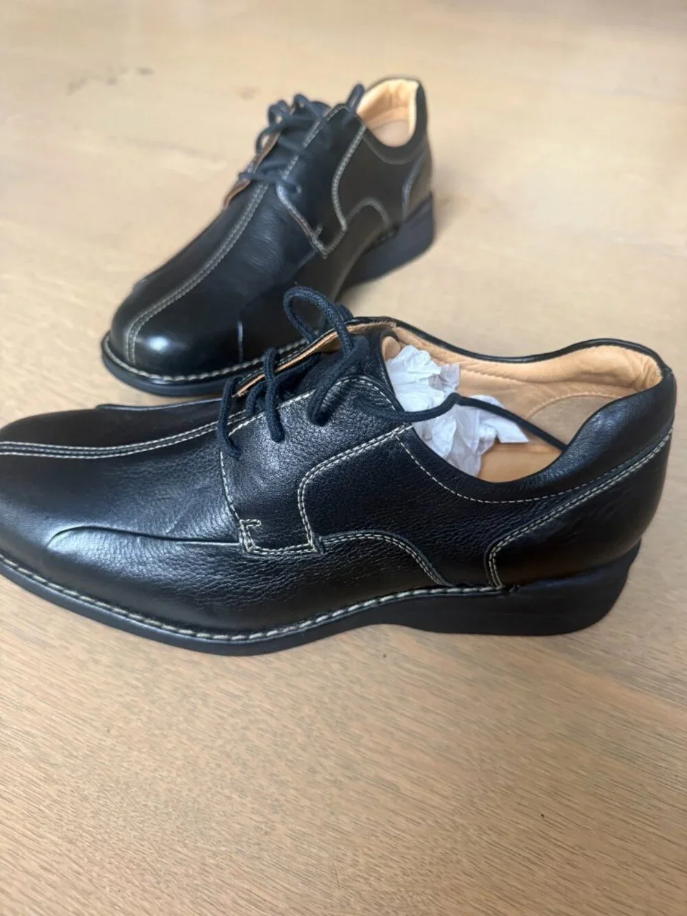 Johnston & Murphy Black Leather Oxfords Men’s 8M